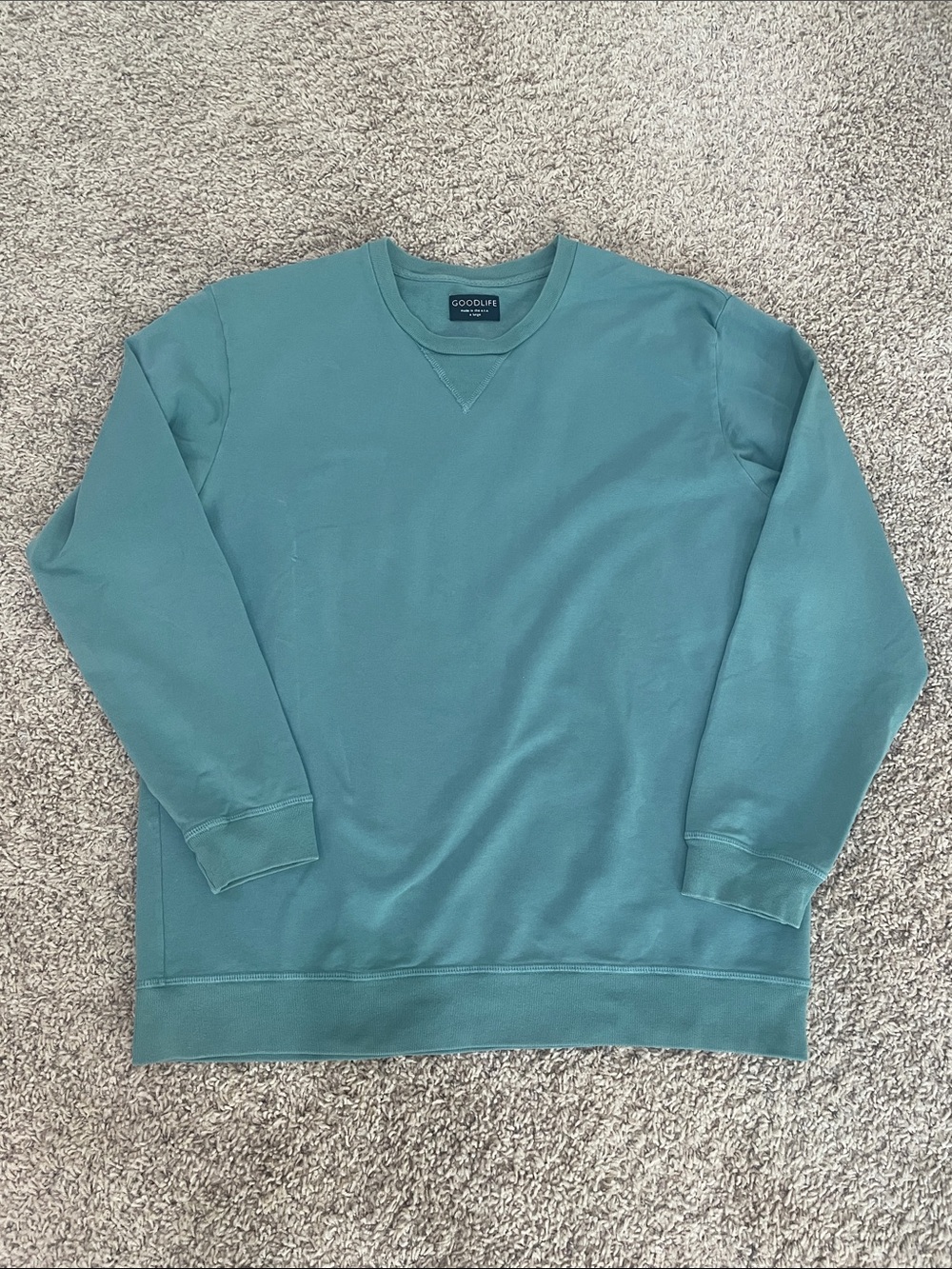 Goodlife Men's Crewneck Sweatshirt in Teal Green